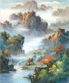 中国の風景 山水山の滝 0 955